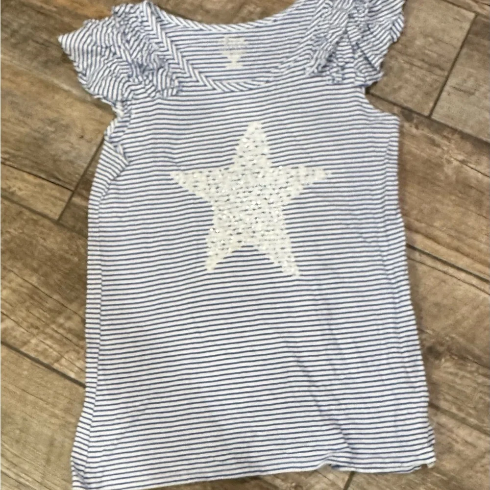 Striped Top with Star Design​